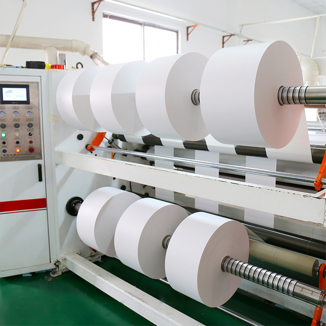 Jumbo Roll 75 Mic terminis sintetinis lipnus popierius etikečių spausdinimui